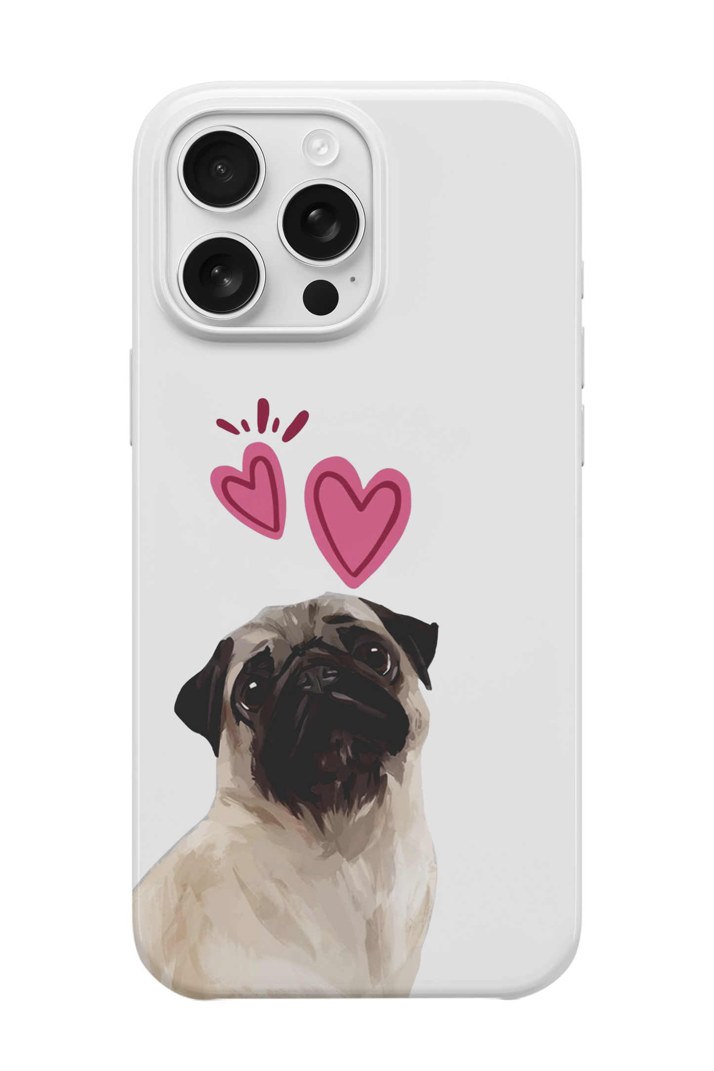 Kalp Pugg Telefon Kılıfı
