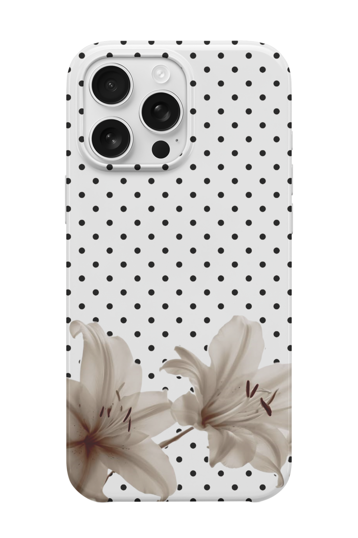 Çiçek Puantiye Telefon Kılıfı
