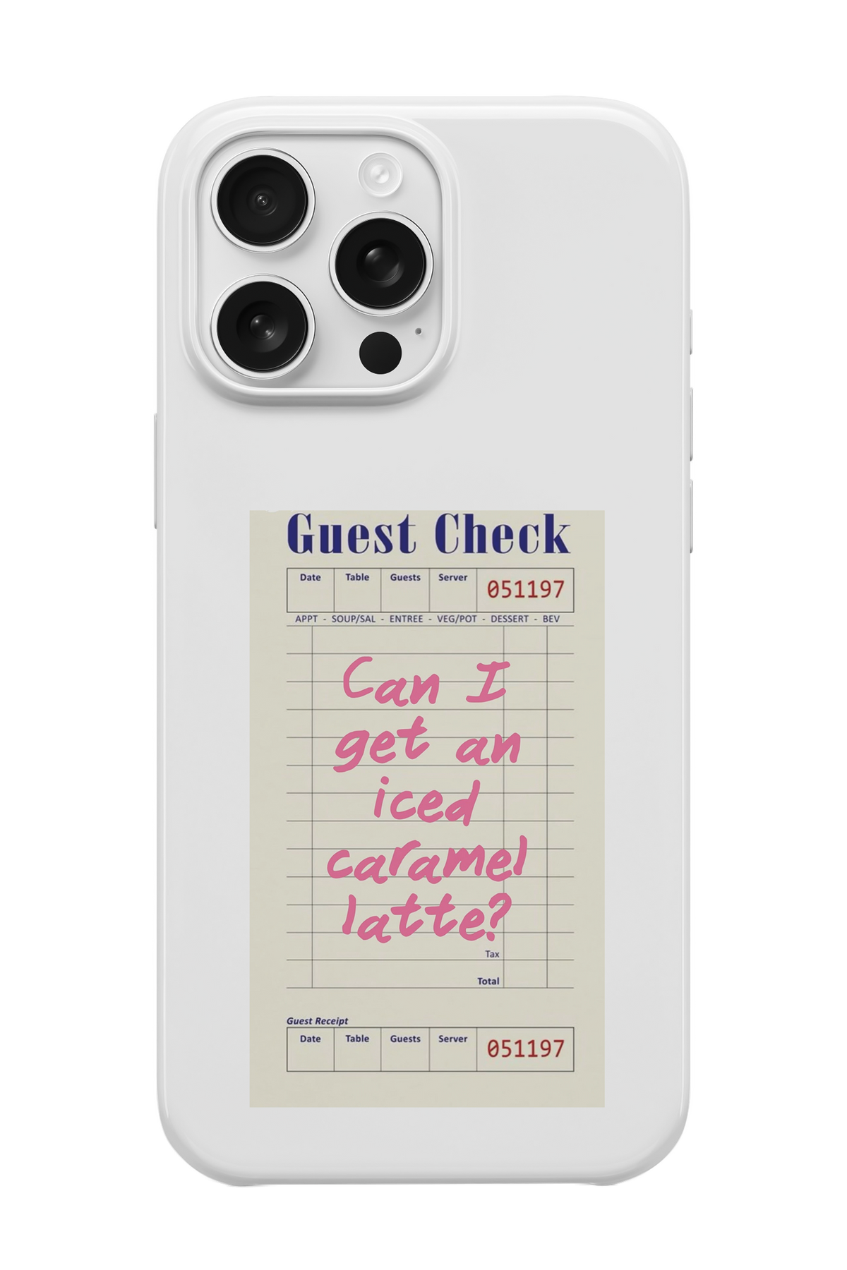 Guest Check Caramel Telefon Kılıfı