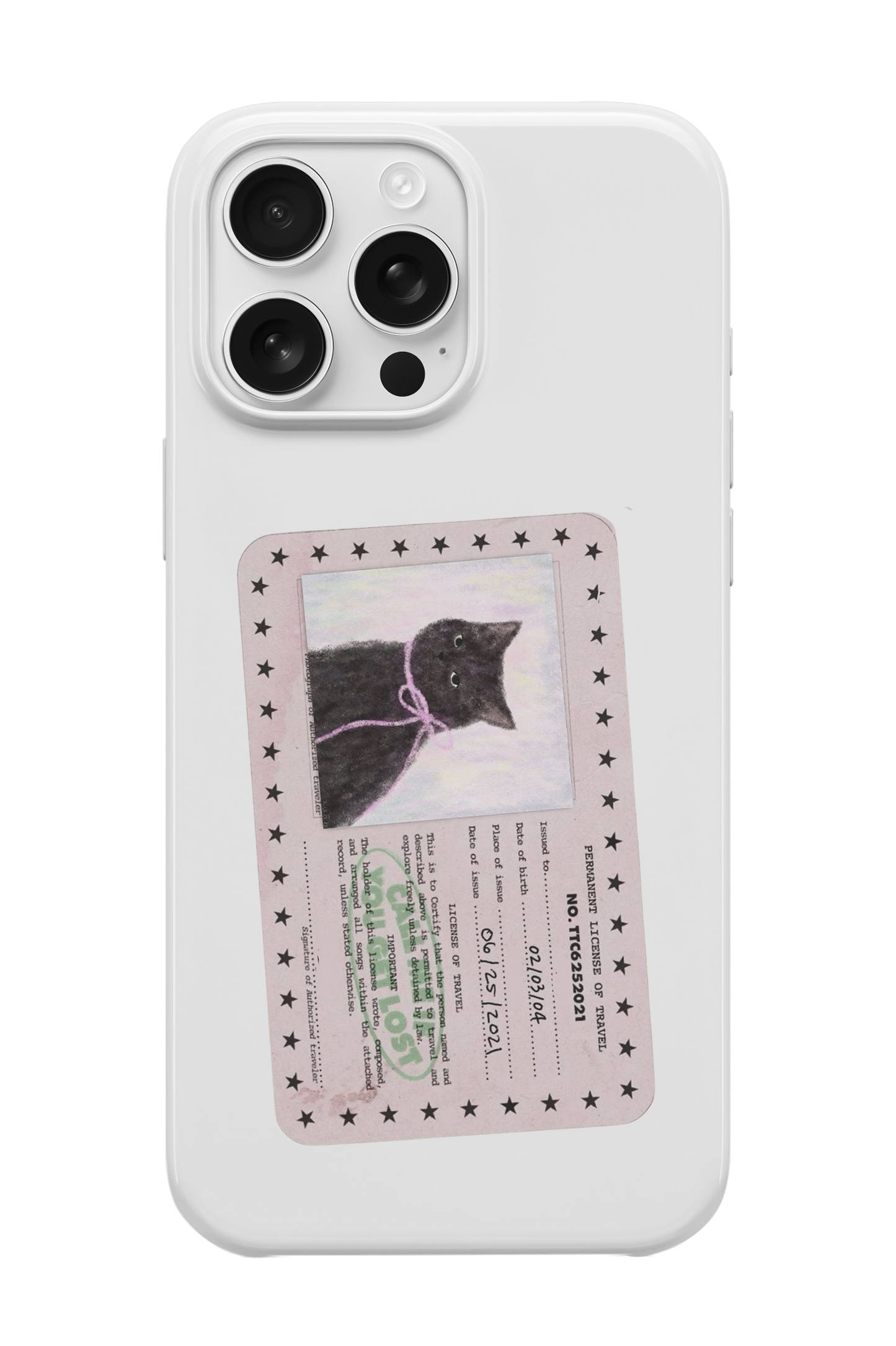 Kedi Pasaportu Telefon Kılıfı