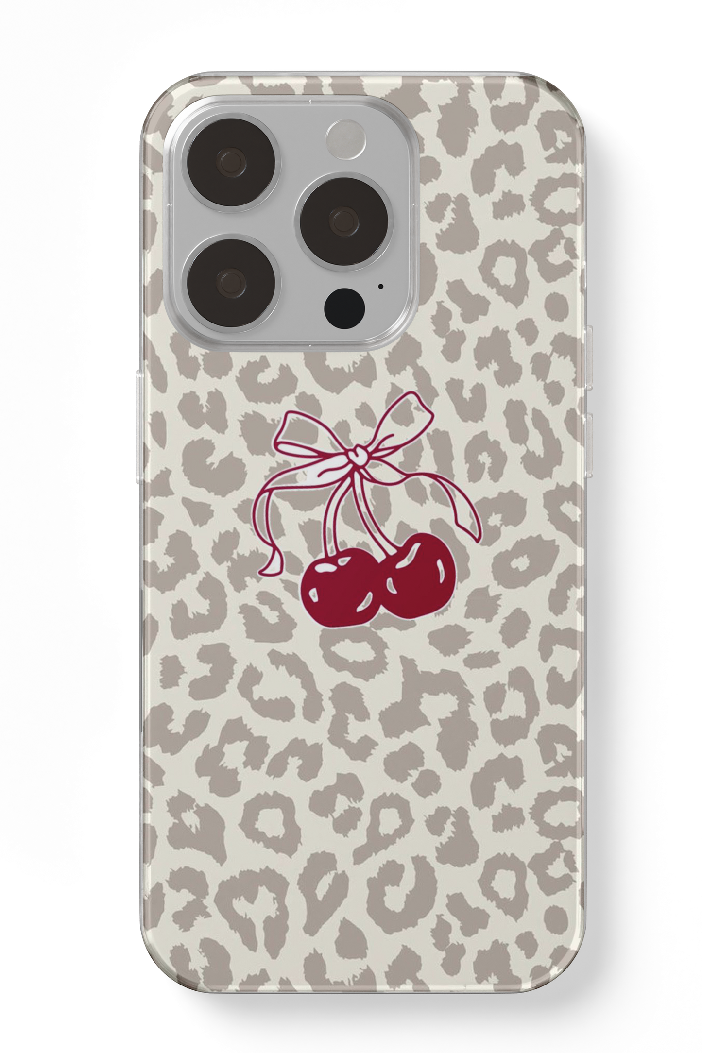 Leopar Kiraz Telefon Kılıfı