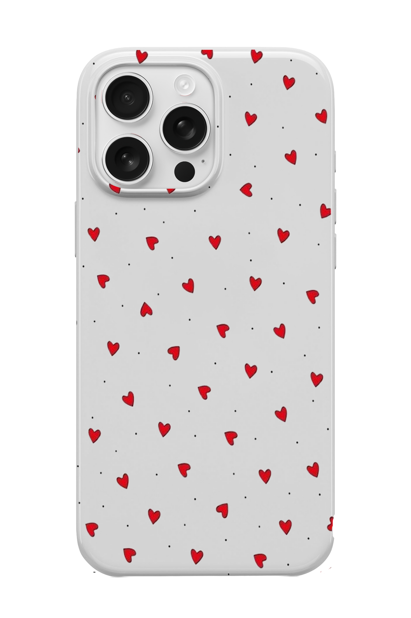 Küçük Kırmızı Kalpler Telefon Kılıfı