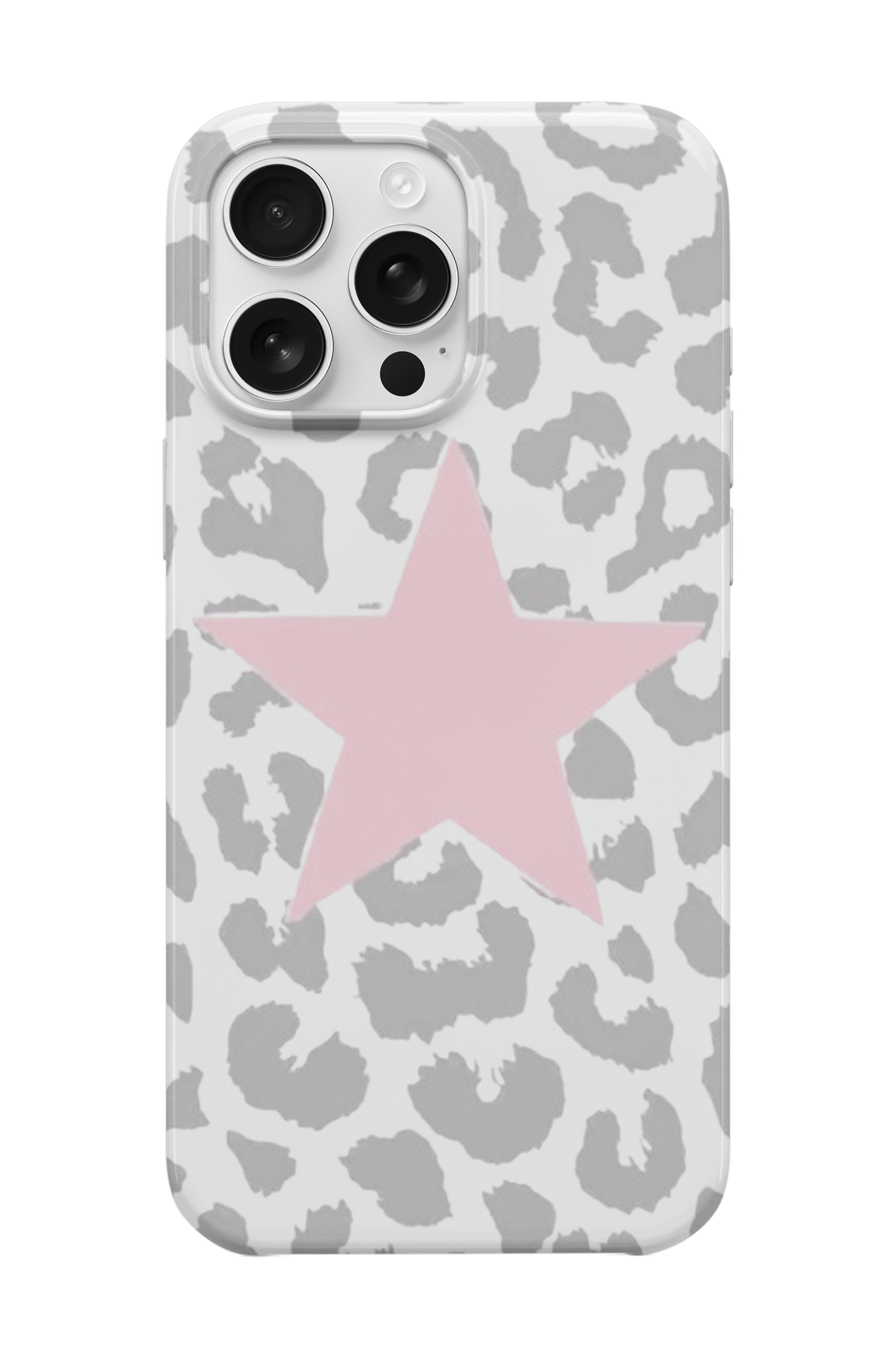 Gri Leopar Telefon Kılıfı