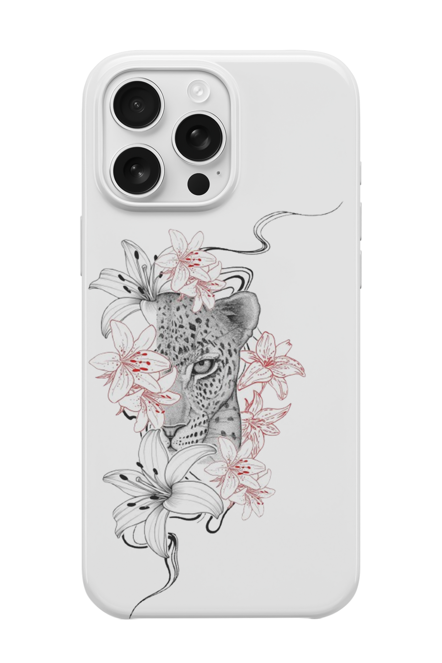 Tiger Flower Telefon Kılıfı
