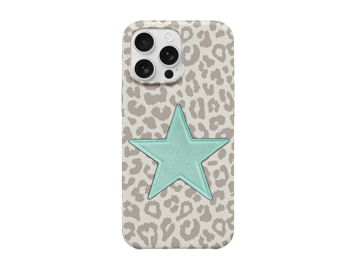 Yeşil Leopar Yıldız Telefon Kılıfı