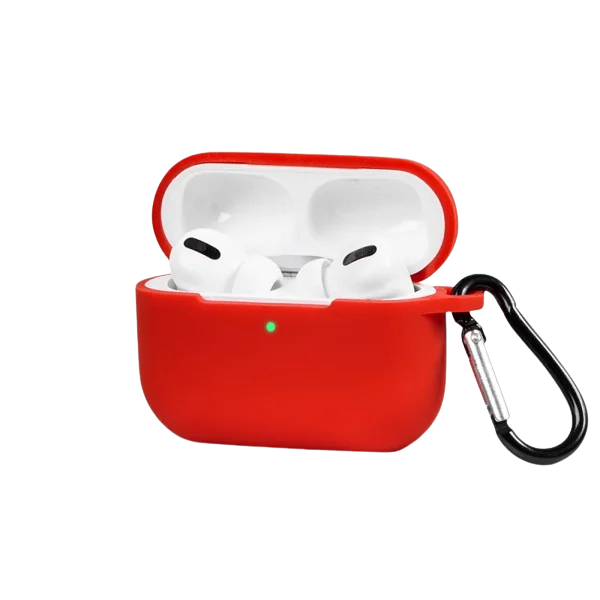 Apple AirPods Basic Silikon Kılıfı     -Kırmızı
