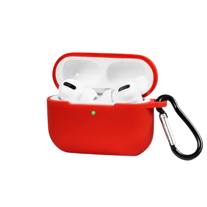 Apple AirPods Basic Silikon Kılıfı     -Kırmızı