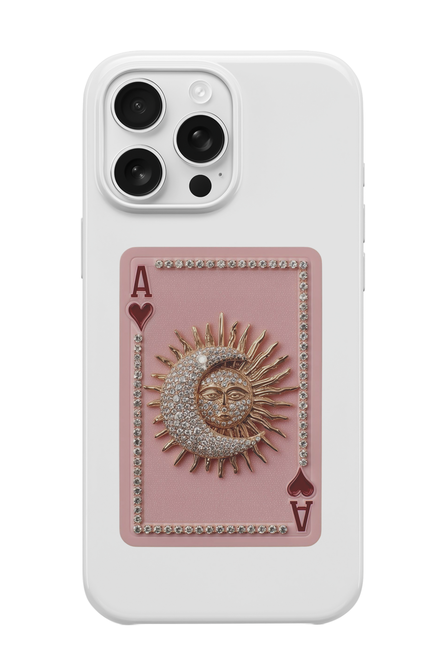 Pembe Kart Telefon Kılıfı