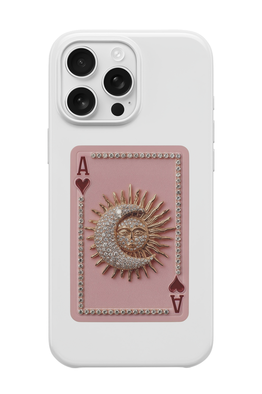 Pembe Kart Telefon Kılıfı