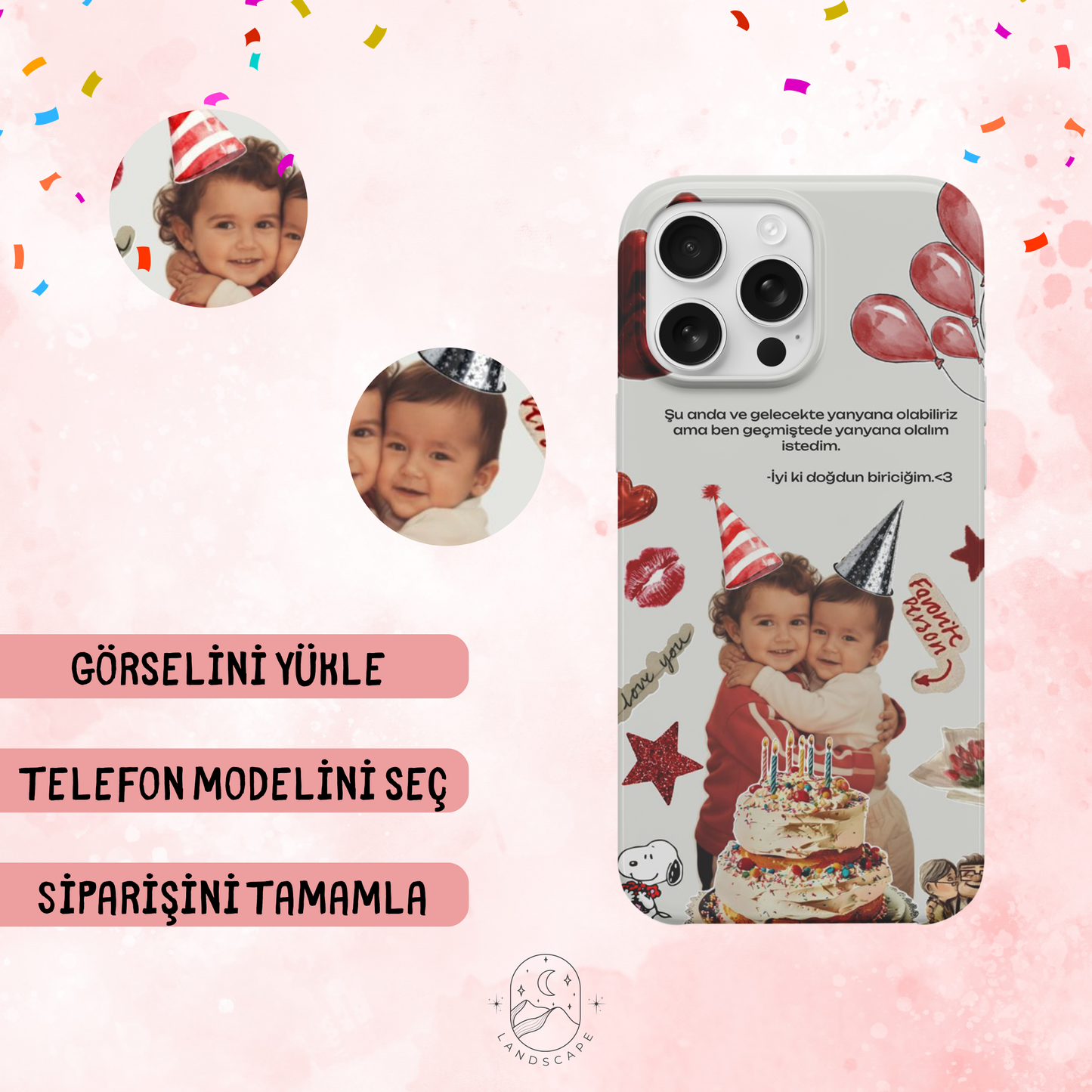Kişiye Özel Doğum Günü Telefon Kılıfı 🎂❤️