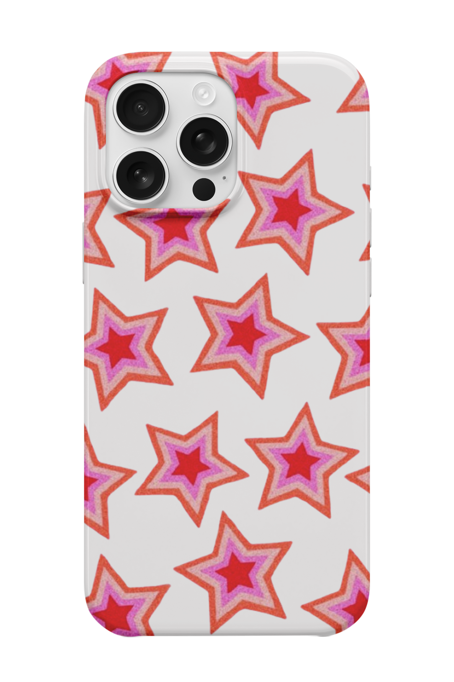 Pembe Yıldızlı Telefon Kılıfı