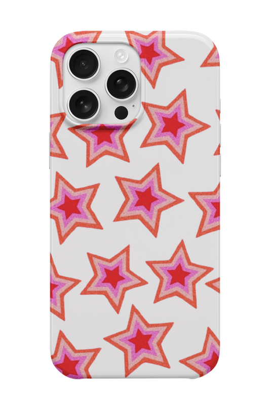 Pembe Yıldızlı Telefon Kılıfı