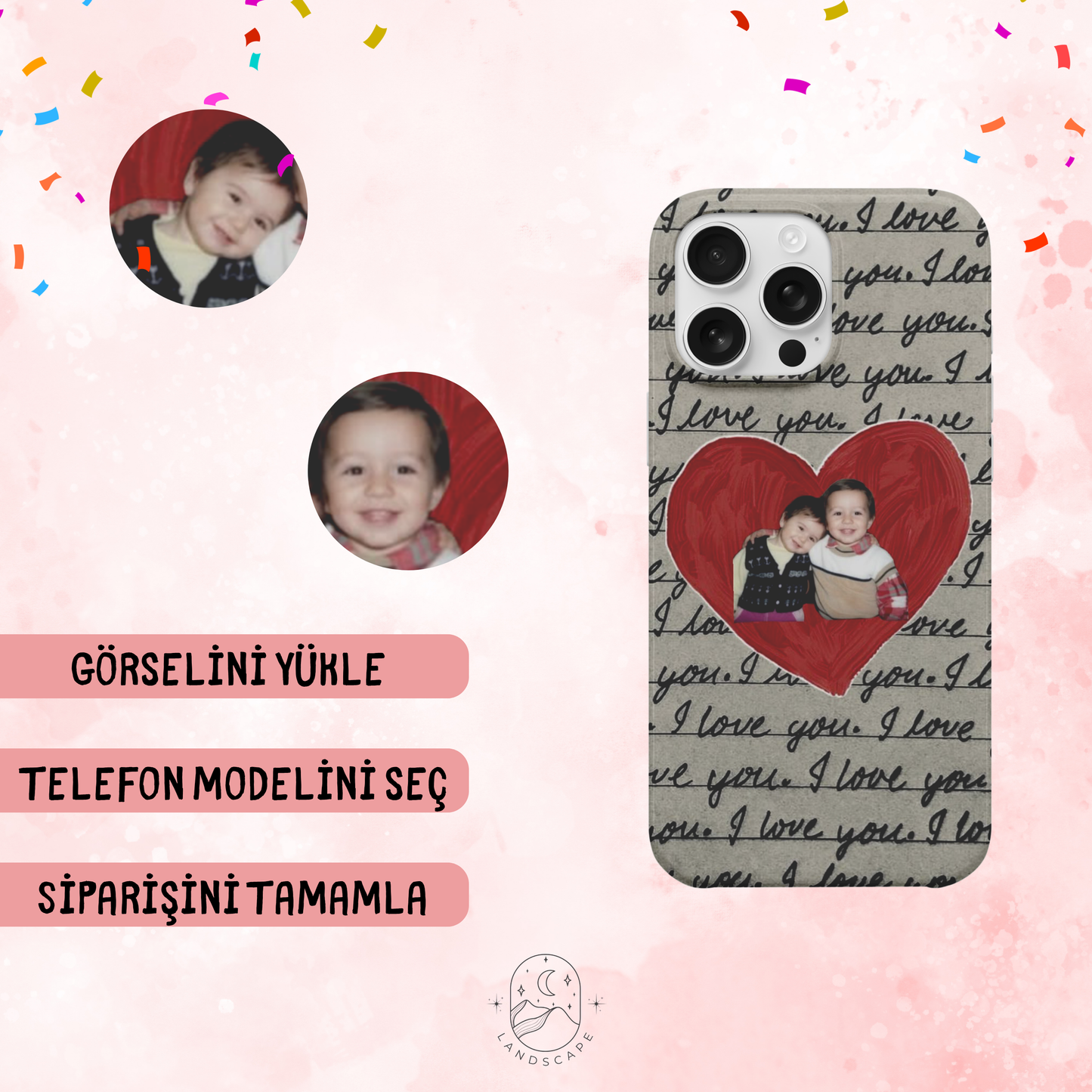 ❤️ I Love You Kişiye Özel Telefon Kılıfı