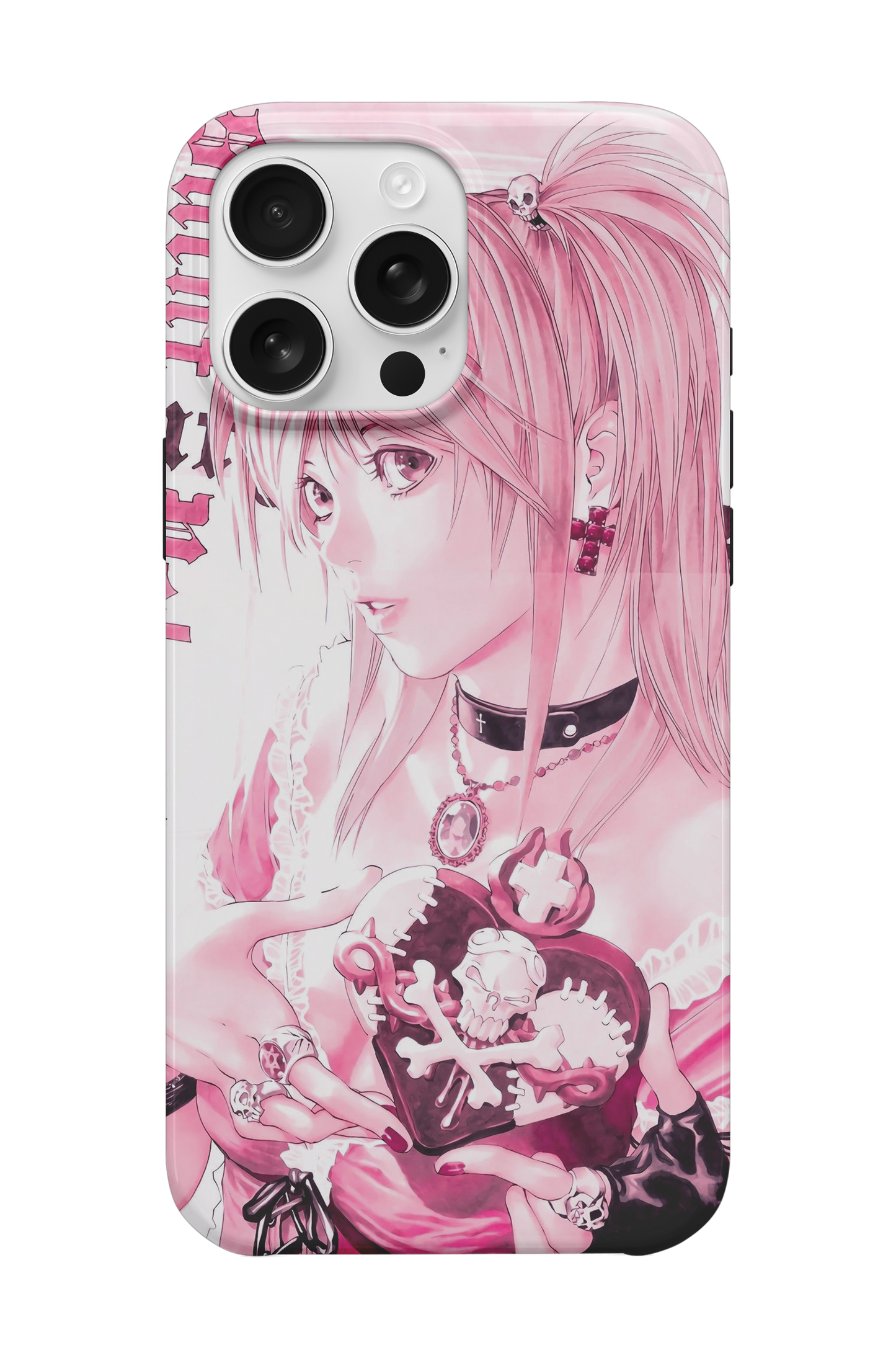 Pink Gothic Heart Telefon Kılıfı