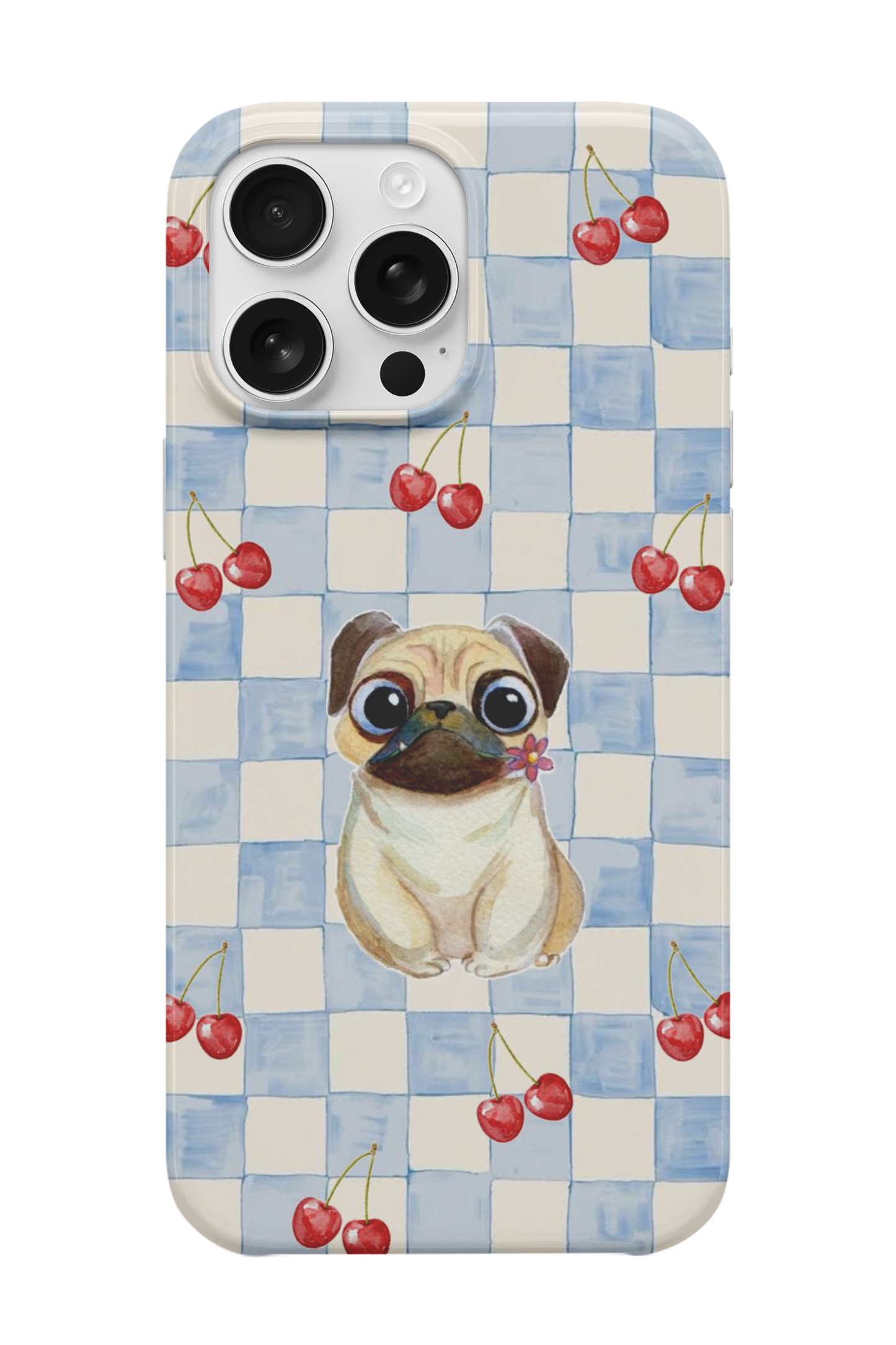 Cherry Pug Telefon Kılıfı
