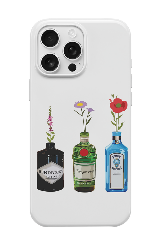 Flower Bottle Coctail Telefon Kılıfı
