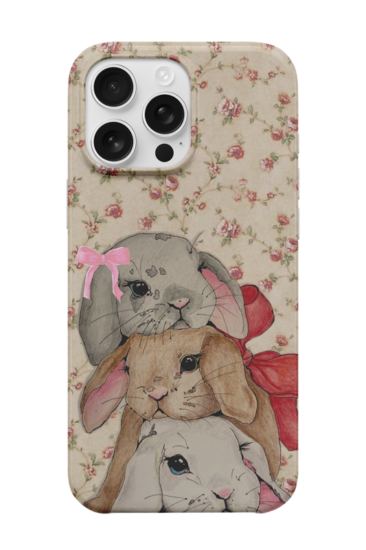 Vintage Bunny Garden Telefon Kılıfı