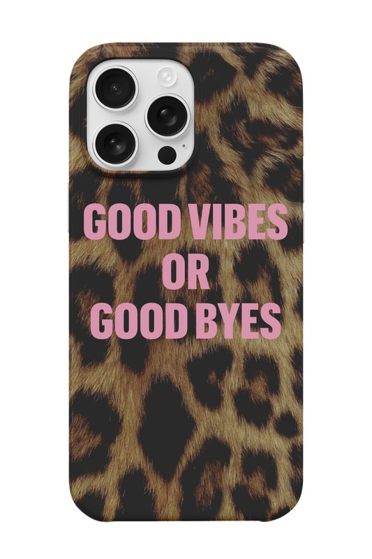 Good Vibes Leopar Telefon Kılıfı