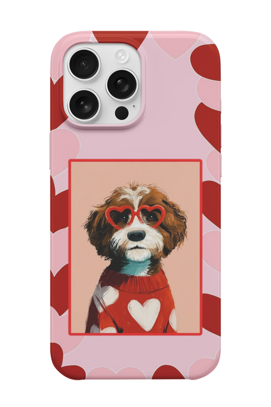 Köpek Kalp Telefon Kılıfı