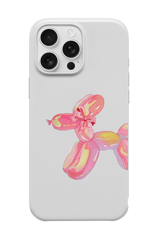 Pembe Balon Köpek Telefon Kılıfı
