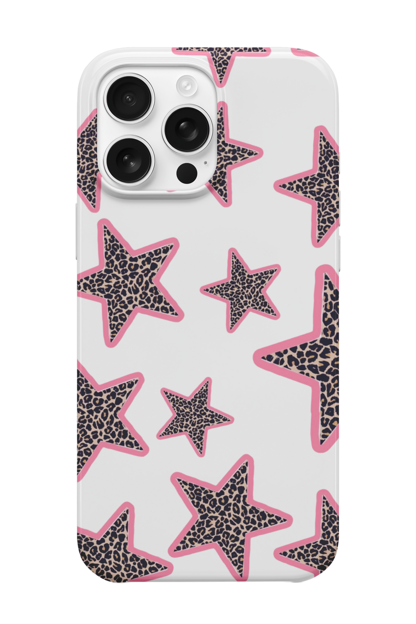 Pembe Çizgili Leopar Telefon Kılıfı