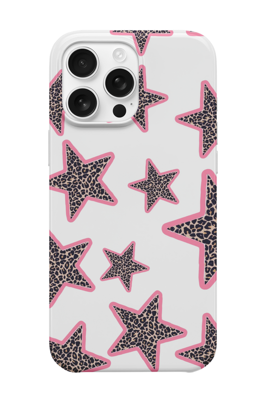 Pembe Çizgili Leopar Telefon Kılıfı