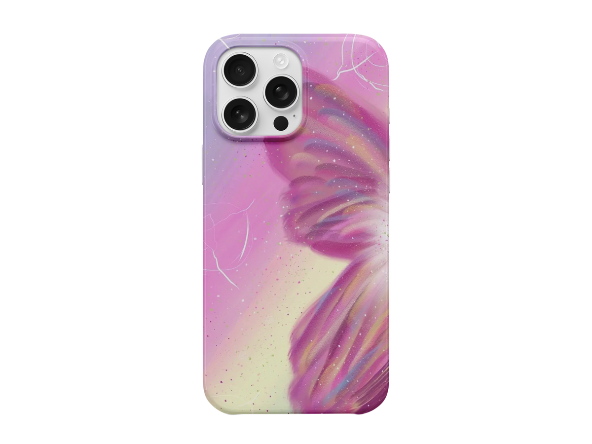 Pembe Kelebek Telefon Kılıfı