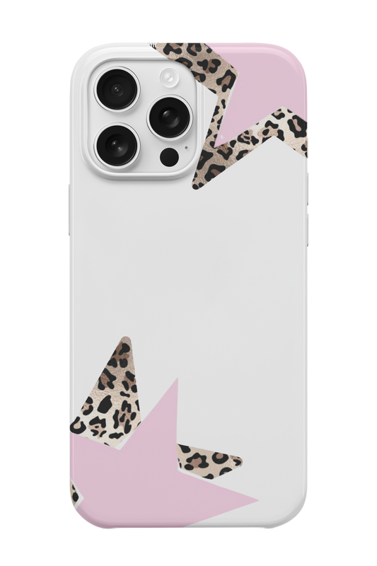 Pembe Star Leopar Telefon Kılıfı