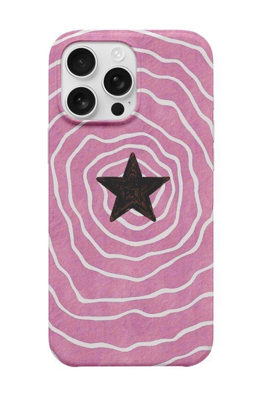 Pink Star Wave Telefon Kılıfı