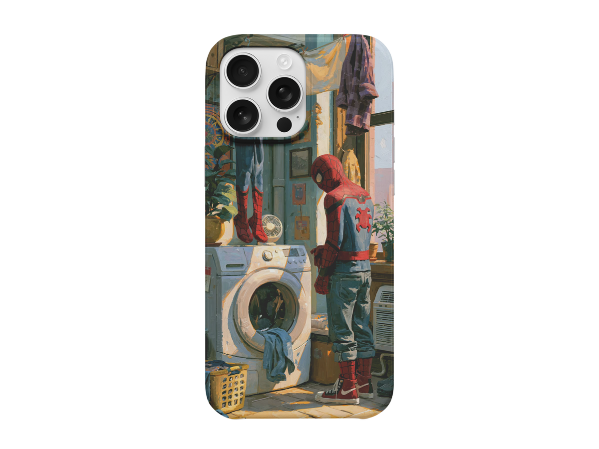 Spiderman Çamaşır Makinesi Telefon Kılıfı