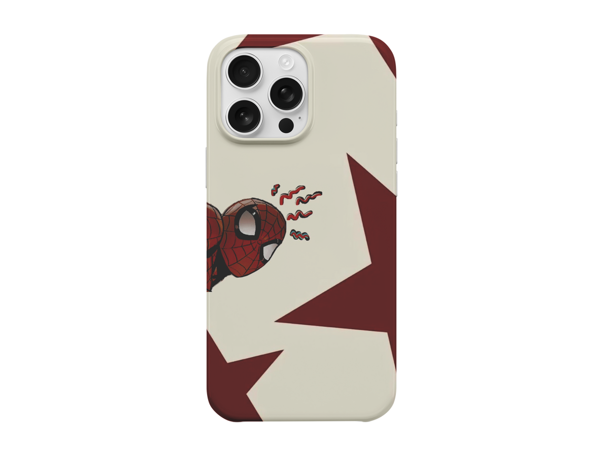 Spiderman Star Bordo Telefon Kılıfı